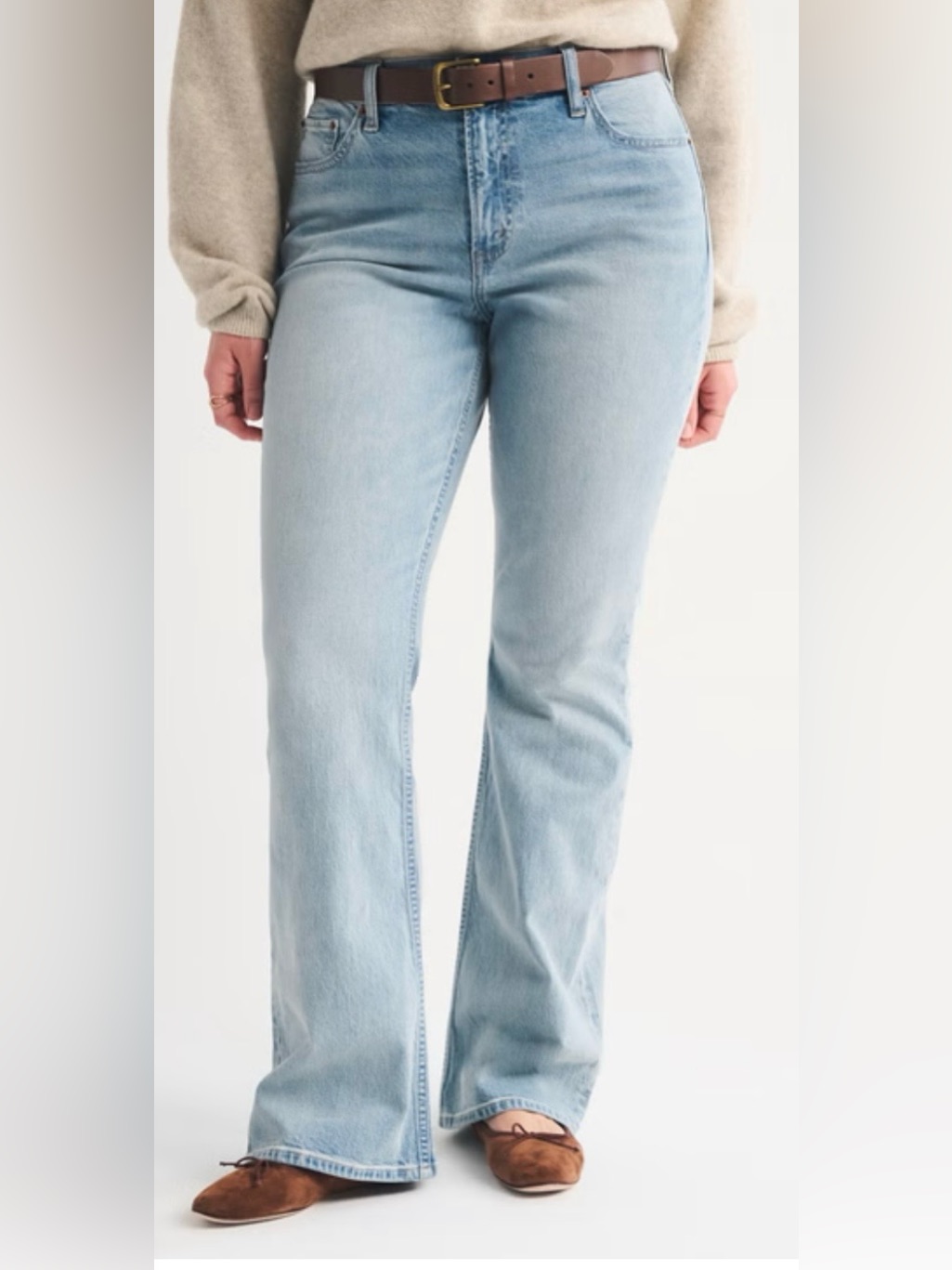 Abercrombie & Fitch Light Wash Flare Jeans